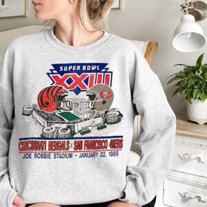 Cincinnati Bengals Football 1989 Retro Style Sweatshirt N Fl Vtg